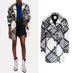 Anine Bing Oakley Jacket Oversized Fleece Shacket Size L